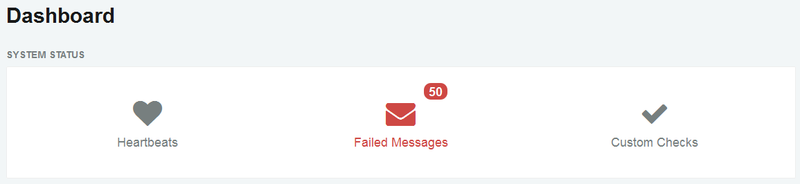 Failed Messages indicator
