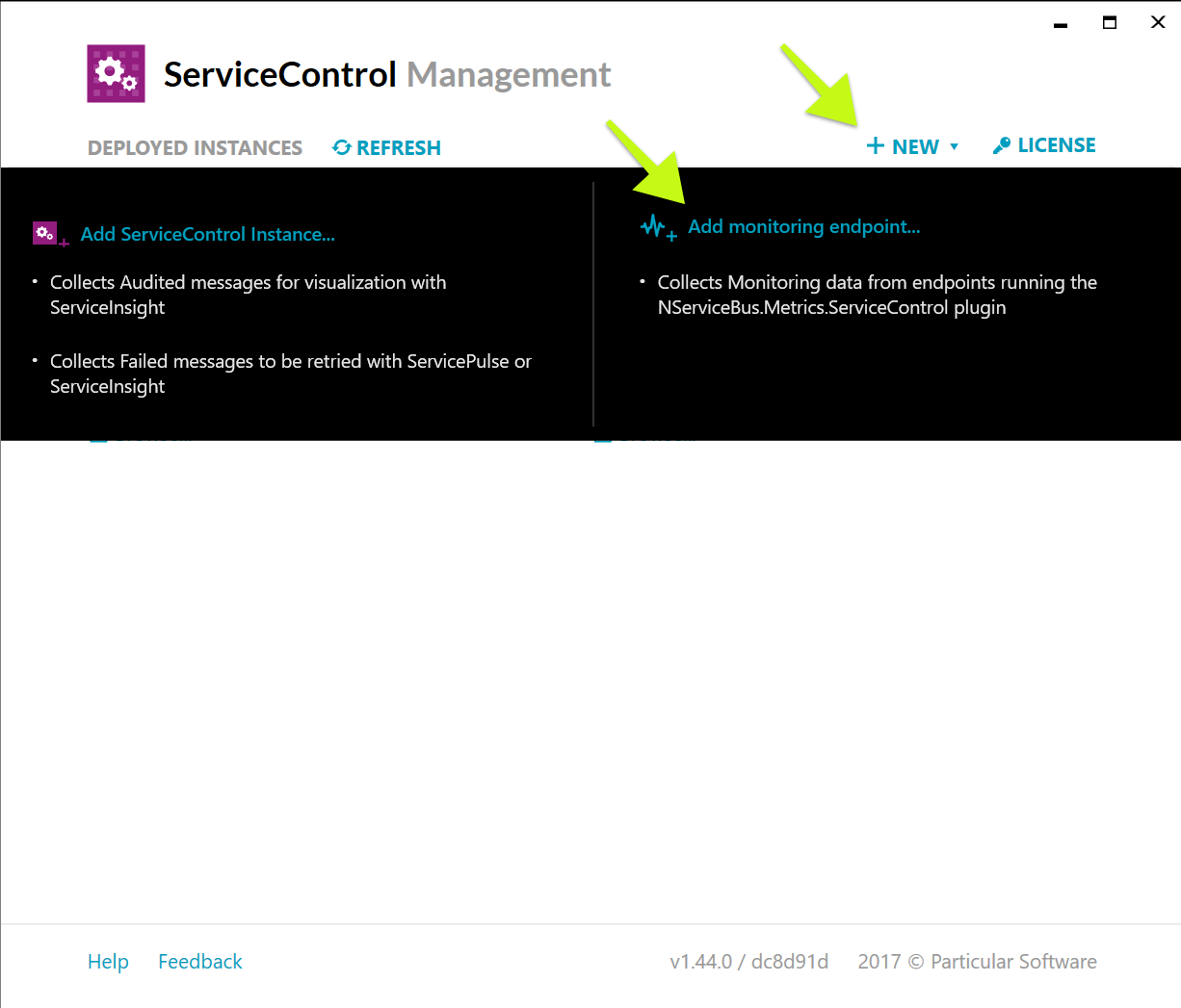 ServiceControl Management Utility - Add new Monitoring instance