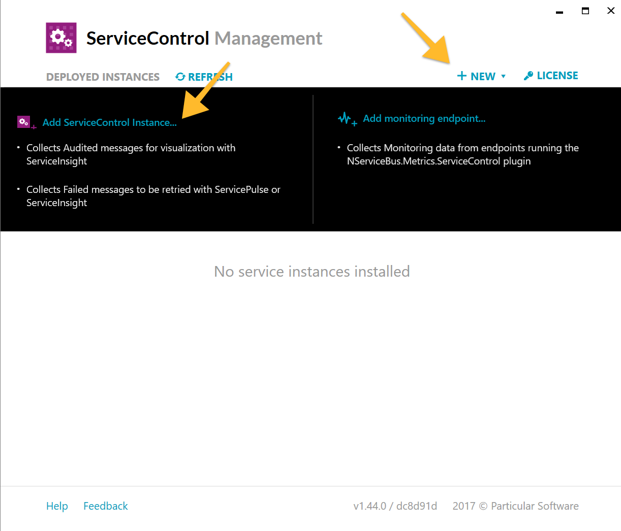 ServiceControl Management Utility - Add new ServiceControl instance